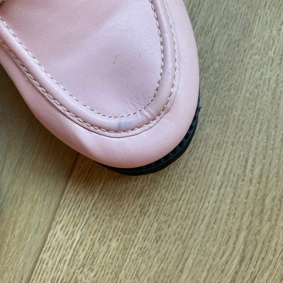 Raid Chunky Pink Loafers with Gold Accent Size 4 - Picture 11 of 11